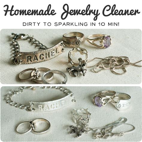 Place a wash cloth or something in the sink to block the drain in case you drop the ring. The Nonpareil Home: Homemade Jewelry Cleaner
