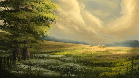 Concept Art And Photoshop Brushes Scenery Lanscape Digital Art