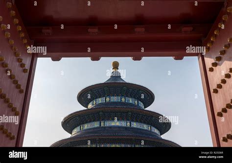 Entrance To Temple Of Heaven In Beijing China Stock Photo Alamy