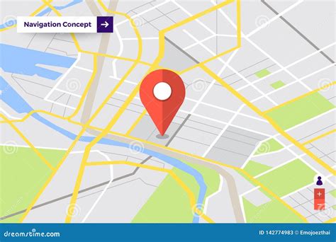 Location Navigator Concept stock vector. Illustration of place - 142774983