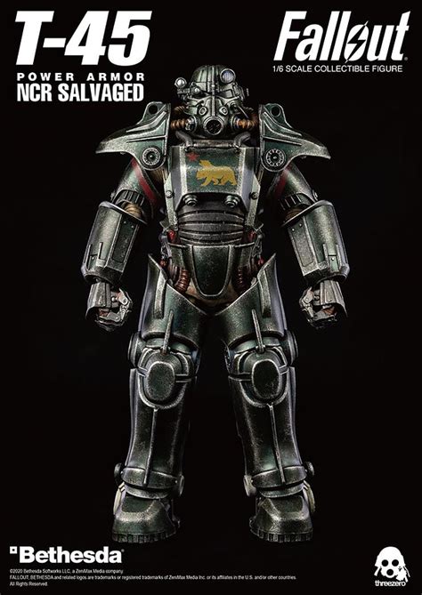 Fallout T 45 Ncr Salvaged Power Armor Gets Full Threezero Reveal