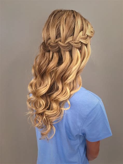 Waterfall Braid With Mermaid Waves Great Bridal Prom Or Homecoming
