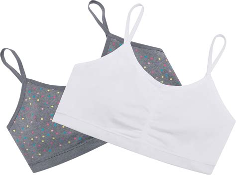 forbemk girls slim soft cup bra with removable padding cotton breathable sports big girls