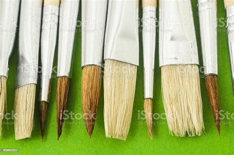 New Wooden Different Paintbrush Texture Stock Photo Download Image