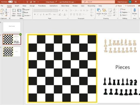 Chess Board With Movable Pieces Ppt Teaching Resources