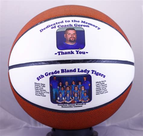 Personalized Split Panel Full Size Basketball Creative Laser Solutions