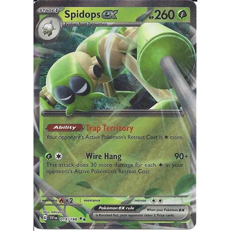 Pokemon Trading Card Game 019198 Spidops Ex Double Rare Card Sv01 Scarlet And Violet