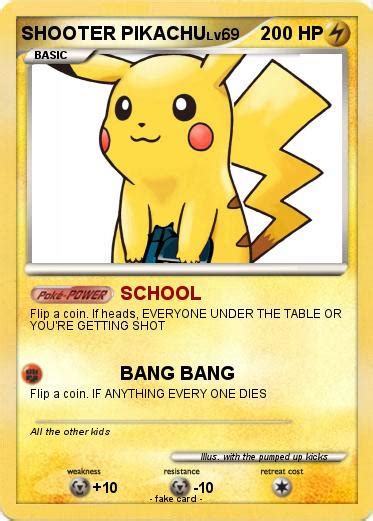 Pokémon Shooter Pikachu School My Pokemon Card