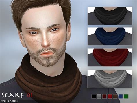 The Sims Resource S Club Ts4 Scarf N1 M