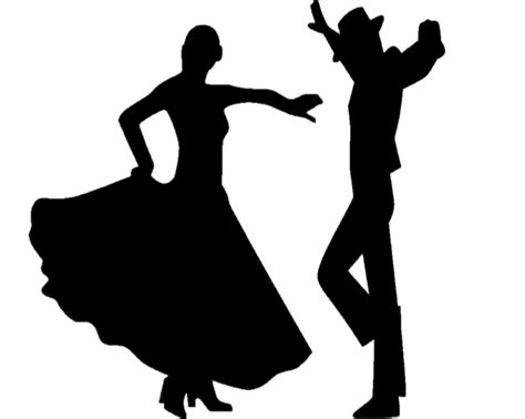 Flamenco Silhouette Ballroom Dance Silhouette Png Download 1226978
