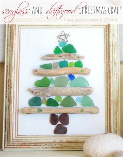 Sea Glass And Driftwood Christmas Craft