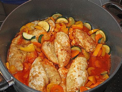 Gemüse Hähnchen