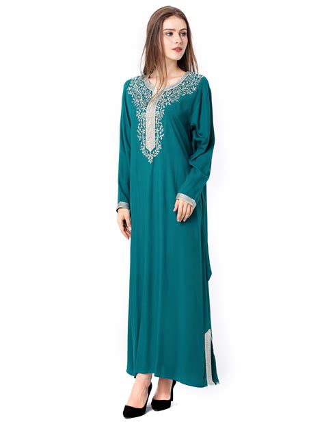 Muslim Dress Dubai Kaftan For Women Long Sleeve Arabic Long Dress Abaya Islamic Clothing Girls