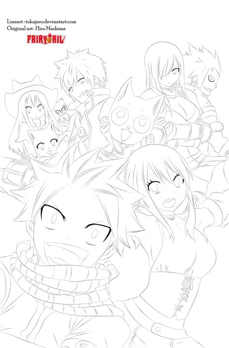 Fairy Tail Lineart Lets Have Some Fun By Tokajero On Deviantart