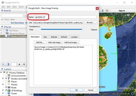 Importing Geographic Information Systems Gis Data In Google Earth