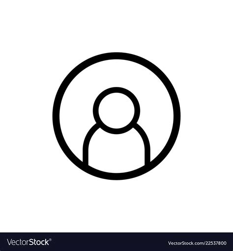 Profile Icon User Symbol Royalty Free Vector Image