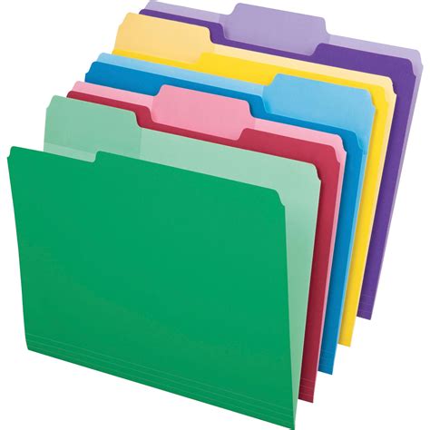 Pendaflex Pfx84370 Erasable Tab File Folders 30 Pack Assorted