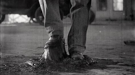 The thief, guided by the evil doktor spänkendör, has been. Bw 1924 Close Up Mans Shoes Stuck In Glue The Mechanic ...