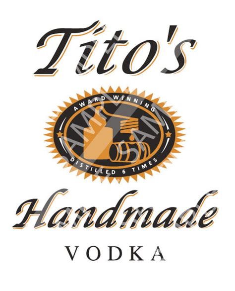 Titos Vodka Png And Svg Files For Color Printing And Cutting Etsy