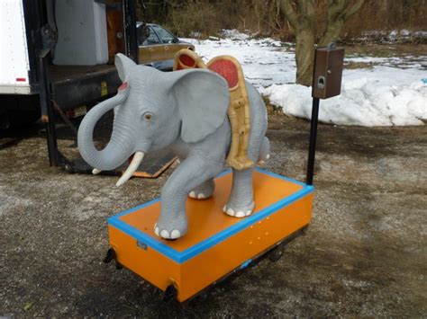 Without the elephant, the rider will struggle to make a decision on logic alone. 1950's Coin Operated Tusko The Elephant Kiddie Ride ...