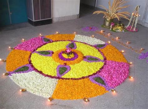 You can check out the onam pookalam photos in the below links and if you like them share it with your friends. Best Onam Pookalam Designs - Easyday