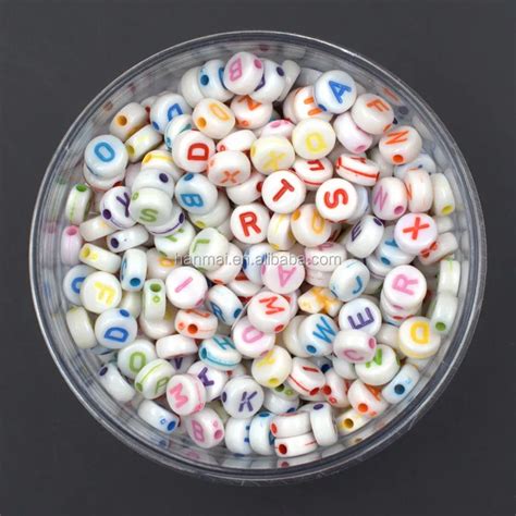 Single Letter Alphabet Beadsacrylic Beads Letter Beads H Buy