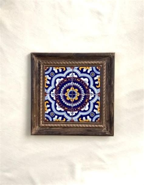 Ceramic Tiles Framed Art Etsy In 2021 Ceramic Wall Art Tiles Tile