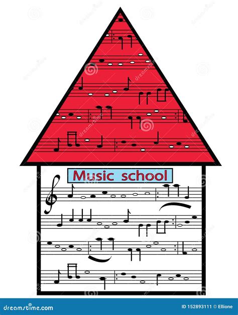 Picture Music School Stock Vector Illustration Of House 152893111