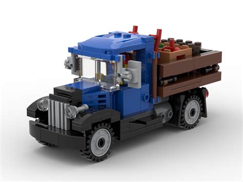 Lego Moc 1930s Delivery Farm Truck By Miro Rebrickable Build With