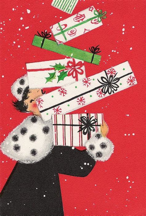 Christmas Illustration 1143 Vintage Christmas Cards Christmas Ts