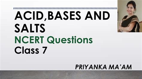 Acids Bases And Salts Chapter 5 Science Class 7 NCERT Questions