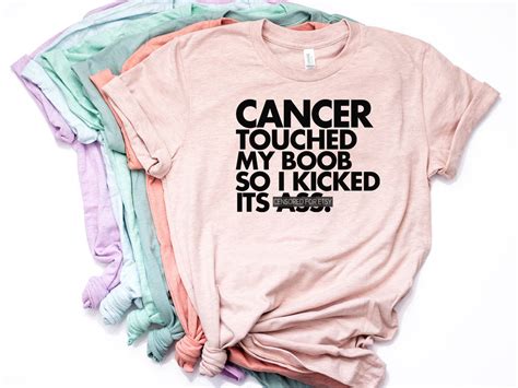 breast cancer shirt funny cancer shirt cancer t shirt etsy