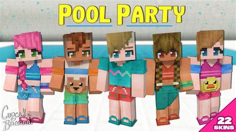 Pool Party Hd Skin Pack By Cupcakebrianna Minecraft Skin Pack