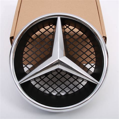 Diamond Black Front Grille For Mercedes Benz W204 C250 C300 2008 2013 W