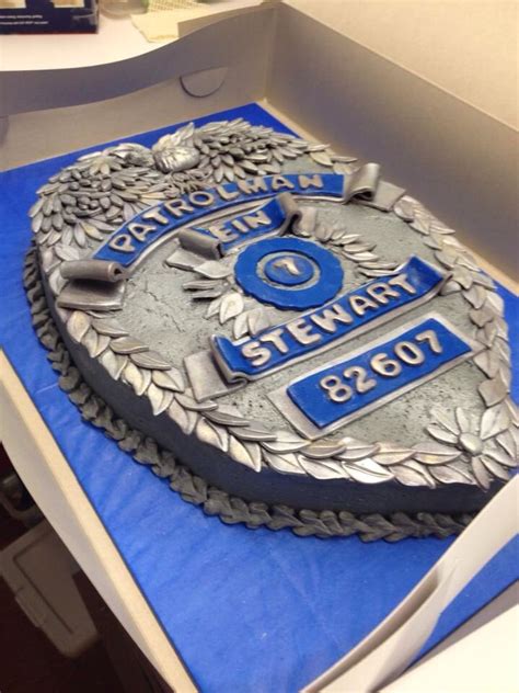 Police Badge Cake 2 Police Birthday Cakes Police Retirement Party