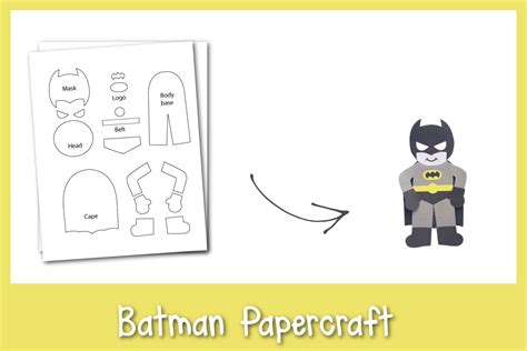 Batman Papercraft Frosting And Glue Easy Crafts Games Recipes And Fun
