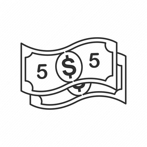 Bill Dollar Five Money Icon Download On Iconfinder