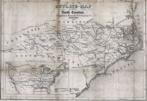North Carolina 1854 Map North Carolina History Nc Map North