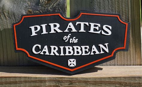 Pirates Of The Caribbean Sign Etsy