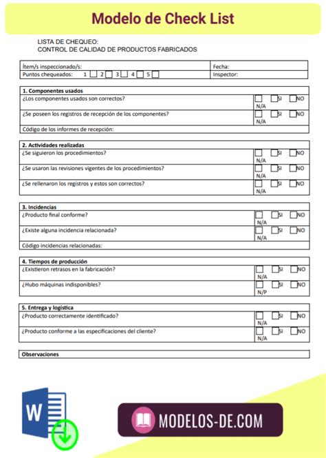 Modelo De Check List Admissional Kulturaupice Vrogue