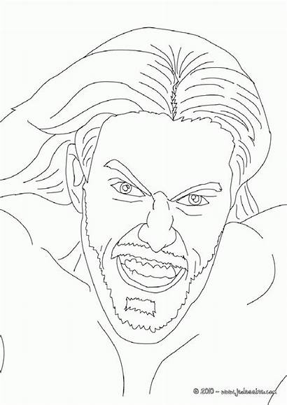 Wwe Coloring Pages Roman Reigns Edge Wrestler