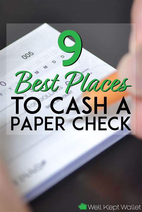 9 Best Places To Cash A Personal Check Updated 2019