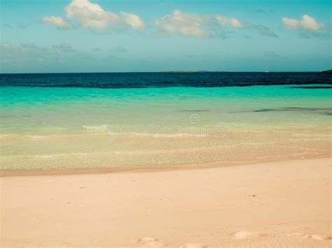 Stunning Caribbean Beach of Transparent Water Against the Sun. Cuban ...