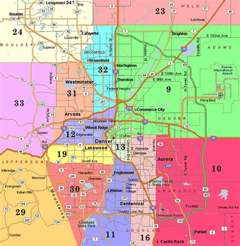 Denver Metro Map Area 10 Colorado