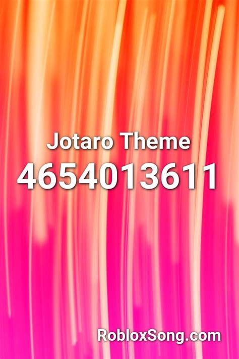 Jotaro Theme Roblox Id Roblox Music Codes Roblox Thriller Obama