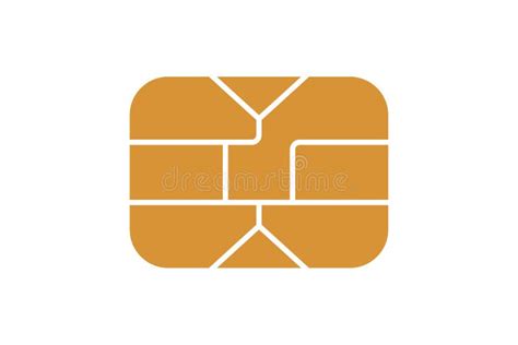 Emv Chip Icon For Bank Plastic Credit Or Debit Charge Card Vector