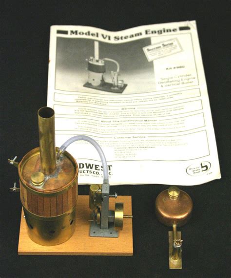 Midwest Products Model Vi Operating Steam Engine Kit 980 With Burner