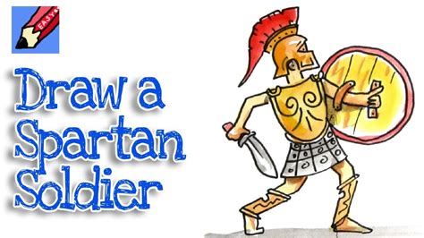 How To Draw A Spartan Warrior Real Easy Step By Step