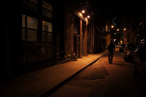 These City Streets New York City Alley At Night Tribeca A Photo
