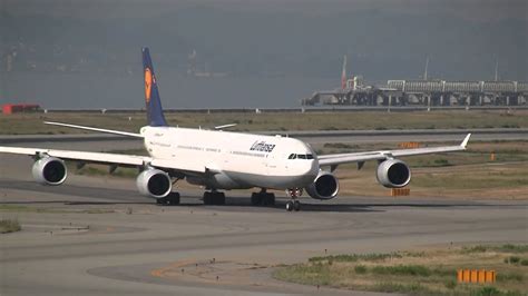 Lufthansa Airbus A340 600 Landing And Take Off At Osaka Doovi